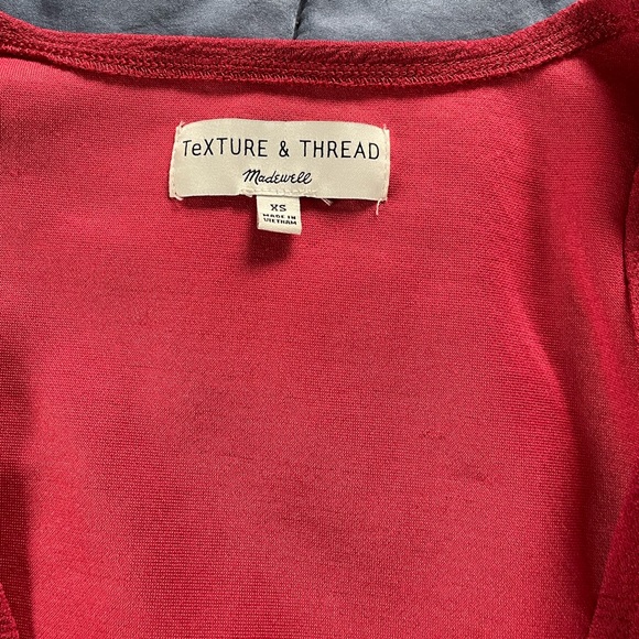 NWOT Madewell Texture and Thread Wrap Top - Picture 3 of 7